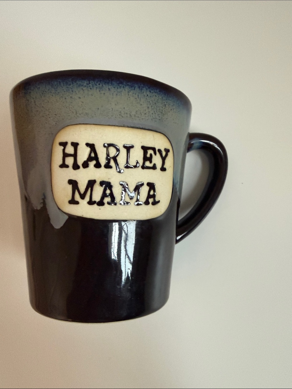 GANZ Harley Mama Ceramic Mug - Black and Blue Gradient